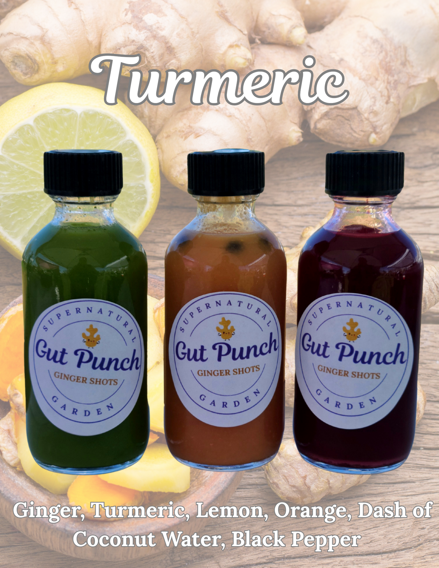 Organic Turmeric Ginger Shot 2oz