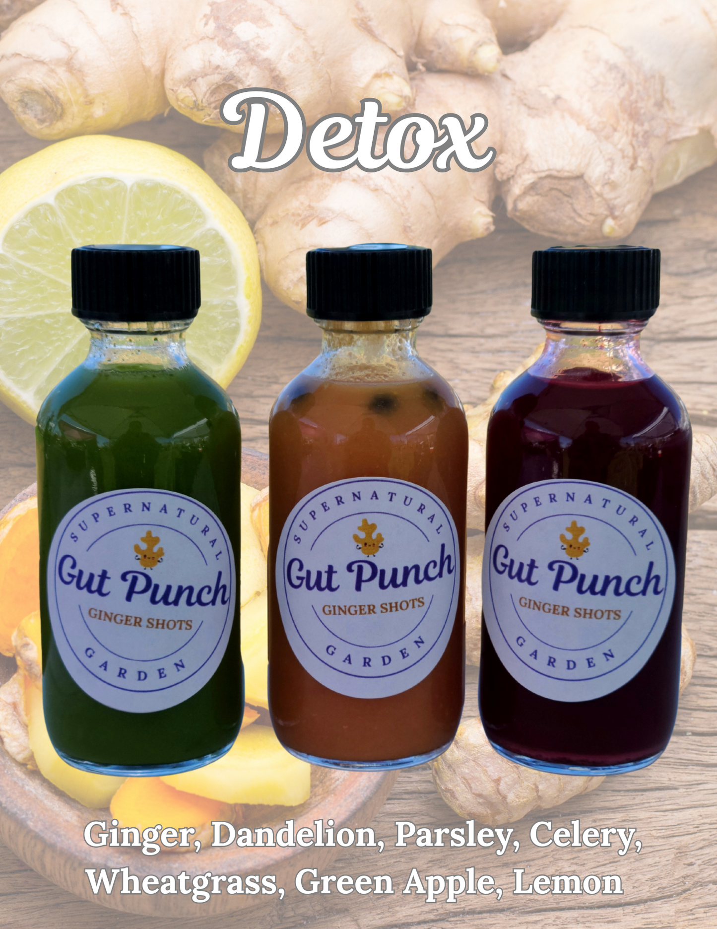 Organic Detox Ginger Shot 2oz